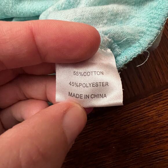 Avalon Apparel Clearwater Beach Florida Lightweight Mint Green Grey Hoodie L - Picture 7 of 9